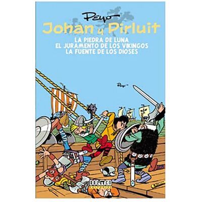 Tebeos Dolmen Editorial Bande Dessinée Johan Y Pirluit 02: La Piedra De Luna-el Juramento De Los Vikingos-fuente Dioses Spanish Multicolor One Size unisex - Publicité Tebeos Dolmen Editorial Bande Dessinée Johan Y Pirluit 02: La Piedra De Luna-el Juramento De Los Vikingos-fuente Dioses Spanish Multicolor One Size unisex - Publicité