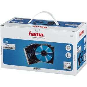 Hama Boîtier Cd Fin 50 Unités Black / Clear One Size unisex - Publicité Hama Boîtier Cd Fin 50 Unités Black / Clear One Size unisex - Publicité