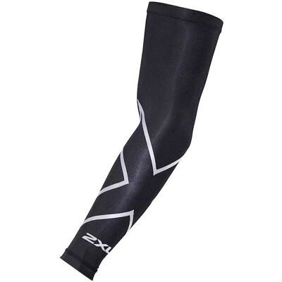 2xu Manchettes Compression Black / Silver S - Publicité 2xu Manchettes Compression Black / Silver S - Publicité
