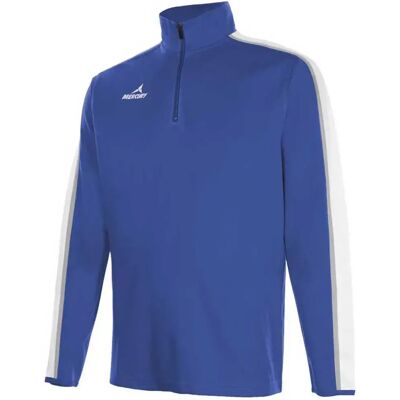 Mercury Equipment Sweat à Demi-zip Interlock London Blue / White 8 Années - Publicité Mercury Equipment Sweat à Demi-zip Interlock London Blue / White 8 Années - Publicité
