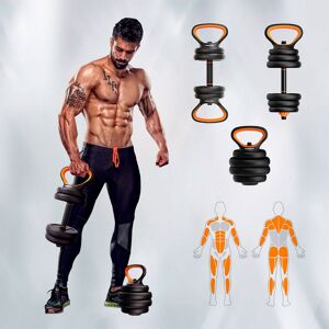 Xiaomi Dumbbell+barbell+kettlebell Kit 30kg Noir - Publicité