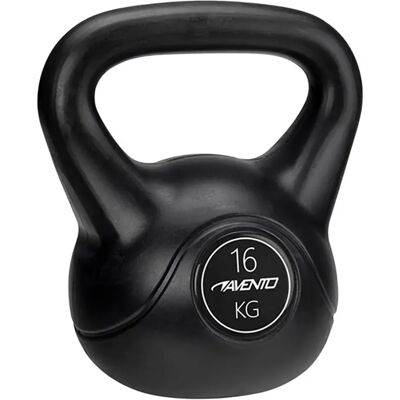 Avento Kettlebell Plastic Concrete 16kg Black 16 kg - Publicité Avento Kettlebell Plastic Concrete 16kg Black 16 kg - Publicité