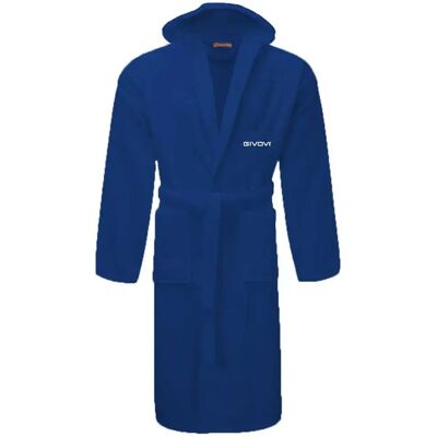 Givova Peignoir Scatolato Blue M - Publicité Givova Peignoir Scatolato Blue M - Publicité