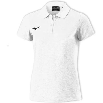 Polo Blanc Mizuno Shizuoka - Fitness - Publicité Polo Blanc Mizuno Shizuoka - Fitness - Publicité
