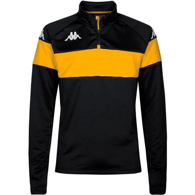 Kappa Sweat à Demi-zip Dovare Black / Yellow Chrome M - Publicité Kappa Sweat à Demi-zip Dovare Black / Yellow Chrome M - Publicité