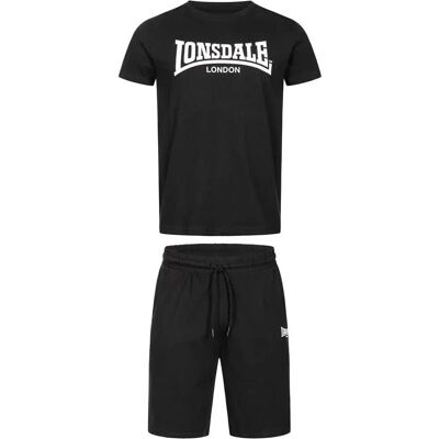 Lonsdale T-shirt à Manches Courtes Moy & Short Set Black / White 2XL - Publicité Lonsdale T-shirt à Manches Courtes Moy & Short Set Black / White 2XL - Publicité