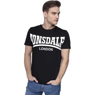 Lonsdale T-shirt à Manches Courtes York Black XL - Publicité Lonsdale T-shirt à Manches Courtes York Black XL - Publicité