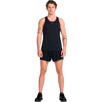 Haut sans manches Light Speed Tech 2XU - XL Noir/noir réfléchissant - Gilets de course - Publicité Haut sans manches Light Speed Tech 2XU - XL Noir/noir réfléchissant - Gilets de course - Publicité