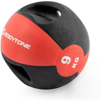 Bodytone Medecine Ball Avec Poignée 9kg Black / Red 9 kg - Publicité Bodytone Medecine Ball Avec Poignée 9kg Black / Red 9 kg - Publicité