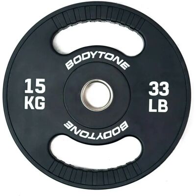 Bodytone Disque Olympique Urethane 15kg Black 15 kg - Publicité Bodytone Disque Olympique Urethane 15kg Black 15 kg - Publicité