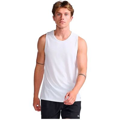 2xu T-shirt Sans Manches Aero White / Silver Reflective XL - Publicité 2xu T-shirt Sans Manches Aero White / Silver Reflective XL - Publicité