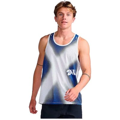 2xu T-shirt Sans Manches Light Speed Singlet White Surf X / Silver Reflective 2XL - Publicité 2xu T-shirt Sans Manches Light Speed Singlet White Surf X / Silver Reflective 2XL - Publicité
