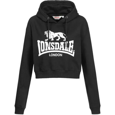 Lonsdale Sweat à Capuche Roxeth Cropped Black S - Publicité Lonsdale Sweat à Capuche Roxeth Cropped Black S - Publicité