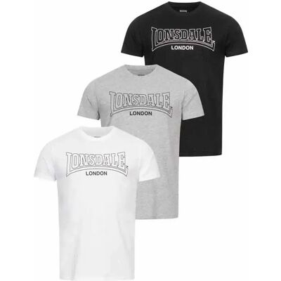 Lonsdale T-shirt à Manches Courtes Beanley 3 Unités Multicolour S - Publicité Lonsdale T-shirt à Manches Courtes Beanley 3 Unités Multicolour S - Publicité