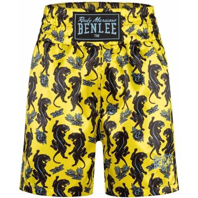 Benlee Short De Boxe Panther Yellow / Black / Blue 3XL - Publicité Benlee Short De Boxe Panther Yellow / Black / Blue 3XL - Publicité