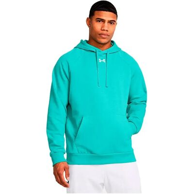 Sweat à capuche Rival Fleece de Under Armour - Homme Turquoise Toute l'année - Publicité Sweat à capuche Rival Fleece de Under Armour - Homme Turquoise Toute l'année - Publicité