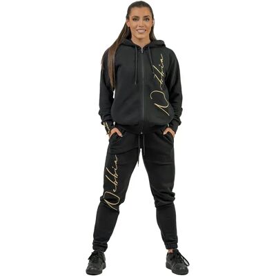 Nebbia Sweat à Capuche Classic Intense Signature Gold Black / Gold XS - Publicité Nebbia Sweat à Capuche Classic Intense Signature Gold Black / Gold XS - Publicité