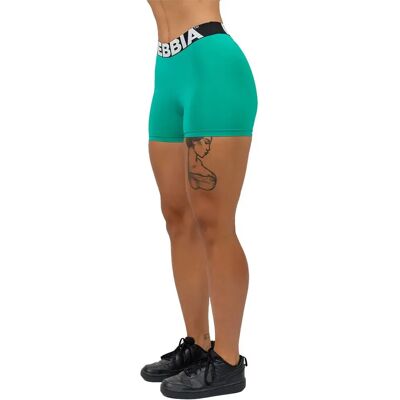 Nebbia Leggings Courts Taille Haute High Waisted Glute Pump Green L - Publicité Nebbia Leggings Courts Taille Haute High Waisted Glute Pump Green L - Publicité
