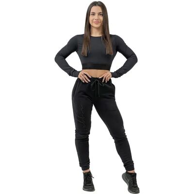 Nebbia Joggers High-waist Intense Signature Black XS - Publicité Nebbia Joggers High-waist Intense Signature Black XS - Publicité