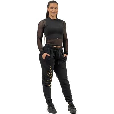 Nebbia T-shirt à Manches Longues Mesh Intense Sheer Gold Black / Gold L - Publicité Nebbia T-shirt à Manches Longues Mesh Intense Sheer Gold Black / Gold L - Publicité