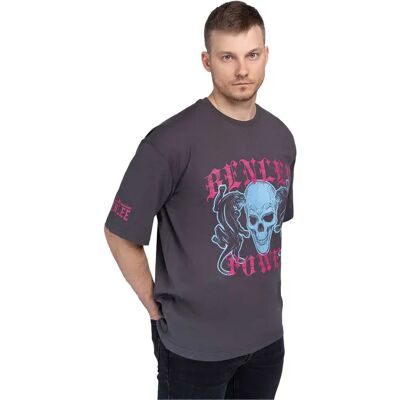 Benlee T-shirt à Manches Courtes Pantera Anthracite / Magenta / Sky Blue S - Publicité Benlee T-shirt à Manches Courtes Pantera Anthracite / Magenta / Sky Blue S - Publicité