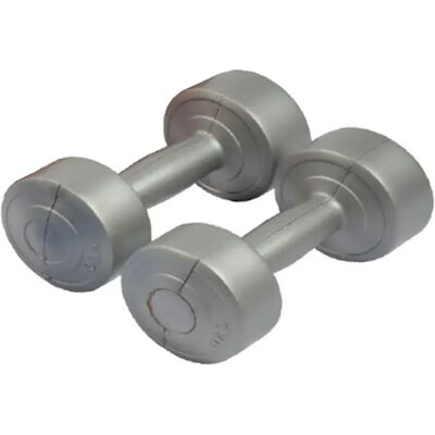 Haltères Sporti France Gris - Équipement de Fitness - Publicité Haltères Sporti France Gris - Équipement de Fitness - Publicité