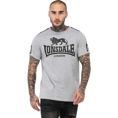 Lonsdale T-shirt à Manches Courtes Stour Marl Grey / Black / White M - Publicité Lonsdale T-shirt à Manches Courtes Stour Marl Grey / Black / White M - Publicité