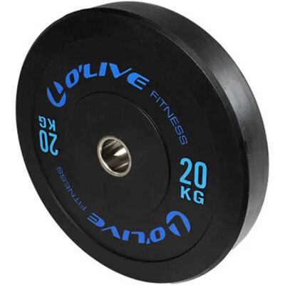 Olive Disque Olympique Rubber Coated 20 Kg Black 20 kg - Publicité Olive Disque Olympique Rubber Coated 20 Kg Black 20 kg - Publicité