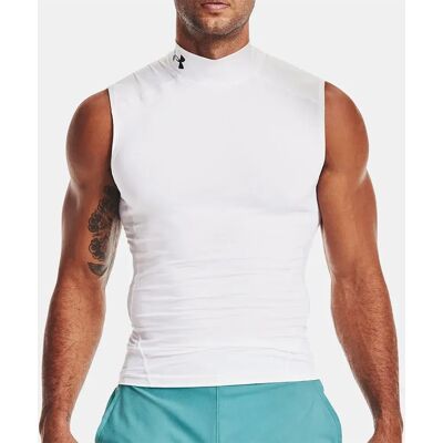 T-shirt sans manches HeatGear blanc pour homme Under Armour - Publicité T-shirt sans manches HeatGear blanc pour homme Under Armour - Publicité