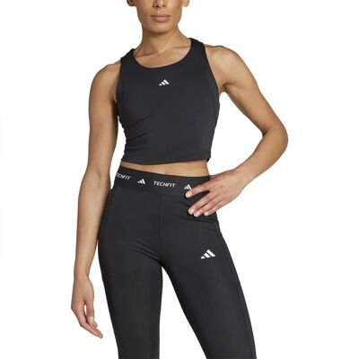 Adidas Top De Sport Tech-fit Crop Tank Black M - Publicité Adidas Top De Sport Tech-fit Crop Tank Black M - Publicité