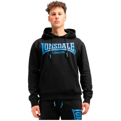 Lonsdale Sweat à Capuche Chatsworth Black / Blue S - Publicité Lonsdale Sweat à Capuche Chatsworth Black / Blue S - Publicité