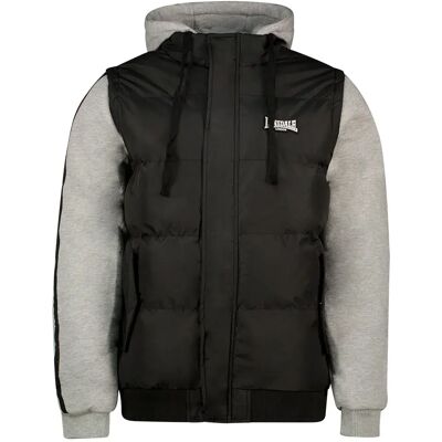 Lonsdale Veste Dowpot Black / Marl Grey / White XL - Publicité Lonsdale Veste Dowpot Black / Marl Grey / White XL - Publicité