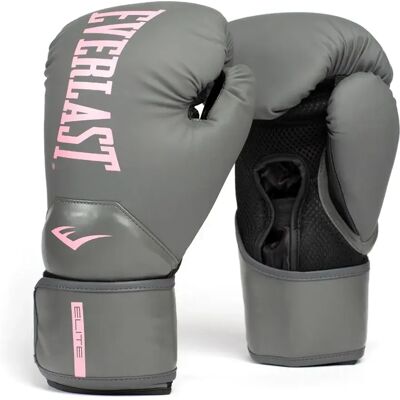 Everlast Gants De Boxe En Cuir Synthétique Elite 2 Grey / Pink 14 oz - Publicité Everlast Gants De Boxe En Cuir Synthétique Elite 2 Grey / Pink 14 oz - Publicité