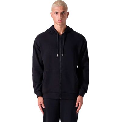 Everlast Sweat-shirt à Zip Back Square Logo Black / Black S - Publicité Everlast Sweat-shirt à Zip Back Square Logo Black / Black S - Publicité