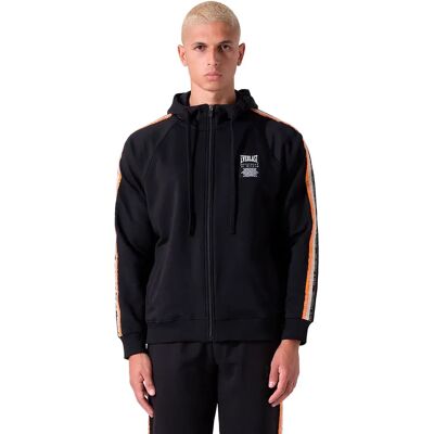 Everlast Sweat-shirt à Zip Felpa Black / Black / Black L - Publicité Everlast Sweat-shirt à Zip Felpa Black / Black / Black L - Publicité