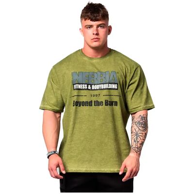 Nebbia T-shirt à Manches Courtes Washed-off Oversized Heritage 355 Green XL - Publicité Nebbia T-shirt à Manches Courtes Washed-off Oversized Heritage 355 Green XL - Publicité