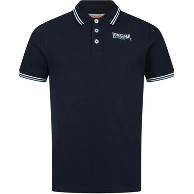 Lonsdale Polo à Manches Courtes Eastleigh Navy / Ice / Off-White M - Publicité Lonsdale Polo à Manches Courtes Eastleigh Navy / Ice / Off-White M - Publicité