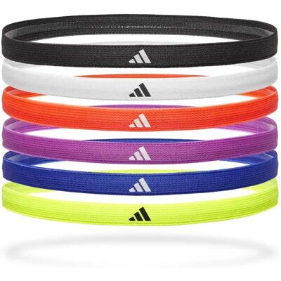 Adidas Fitness Bandeau 6 Unités Black / White / Red / Purple / Blue / Yellow One Size - Publicité Adidas Fitness Bandeau 6 Unités Black / White / Red / Purple / Blue / Yellow One Size - Publicité
