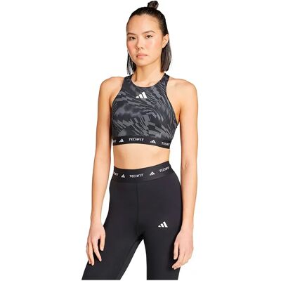 Adidas Soutien-gorge De Sport à Impact Moyen Techfit High Neck Print Black XL - Publicité Adidas Soutien-gorge De Sport à Impact Moyen Techfit High Neck Print Black XL - Publicité