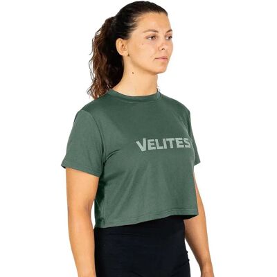 Velites T-shirt à Manches Courtes Crop Holo Pine Green XS - Publicité Velites T-shirt à Manches Courtes Crop Holo Pine Green XS - Publicité