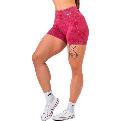 Nebbia Leggings Courts Washed High Waisted Heritage 780 Red M - Publicité Nebbia Leggings Courts Washed High Waisted Heritage 780 Red M - Publicité
