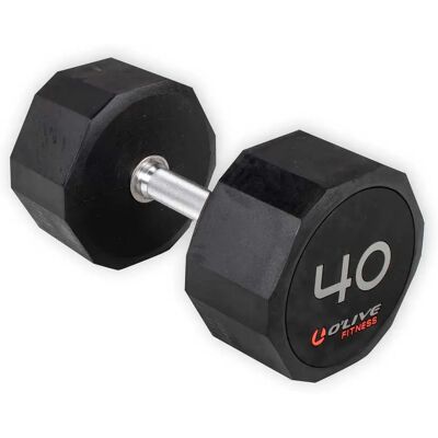Olive Haltère Rubber Pro-style 40kg Black 40 kg - Publicité Olive Haltère Rubber Pro-style 40kg Black 40 kg - Publicité
