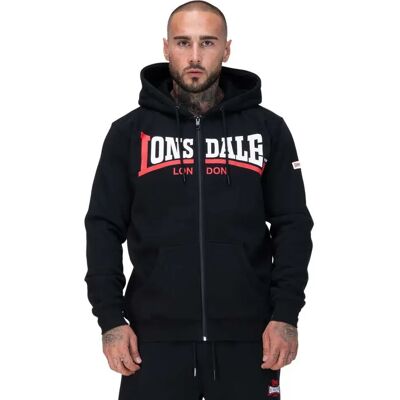 Lonsdale Veste Garrigill Black / White / Red 2XL - Publicité Lonsdale Veste Garrigill Black / White / Red 2XL - Publicité
