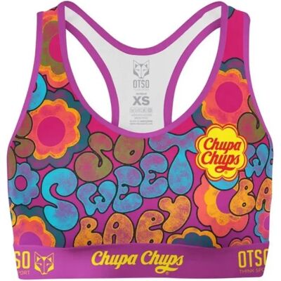 Otso Haut De Sport à Impact Moyen Chupa Chups Sweet Baby Multicolour S - Publicité Otso Haut De Sport à Impact Moyen Chupa Chups Sweet Baby Multicolour S - Publicité
