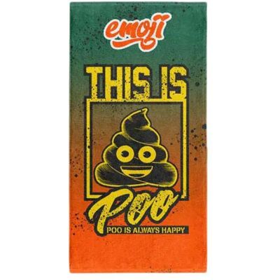 Otso Serviette En Microfibre Emoji Be Like Poo Multicolour One Size - Publicité Otso Serviette En Microfibre Emoji Be Like Poo Multicolour One Size - Publicité