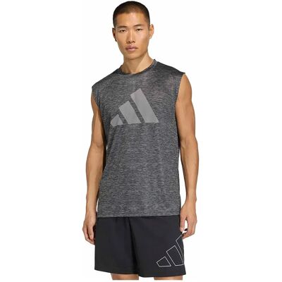 Adidas T-shirt Sans Manches Workout Essentials Brandlove Grey Six Mel / Grey Four M - Publicité Adidas T-shirt Sans Manches Workout Essentials Brandlove Grey Six Mel / Grey Four M - Publicité