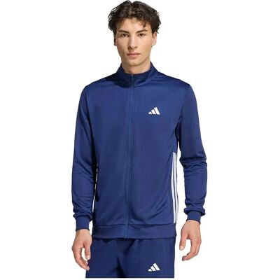 Adidas Sweat-shirt à Zip Workout Essentials All-set 3 Stripes Knit Dark Blue / White M - Publicité Adidas Sweat-shirt à Zip Workout Essentials All-set 3 Stripes Knit Dark Blue / White M - Publicité