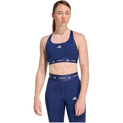 Adidas Soutien-gorge De Sport à Impact Moyen Techfit Dark Blue XS - Publicité Adidas Soutien-gorge De Sport à Impact Moyen Techfit Dark Blue XS - Publicité