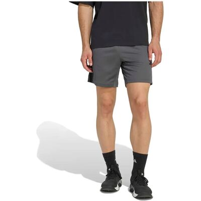 Adidas Short Workout Essentials Base 3 Stripes Pique 7´´ Grey Five / Black L - Publicité Adidas Short Workout Essentials Base 3 Stripes Pique 7´´ Grey Five / Black L - Publicité