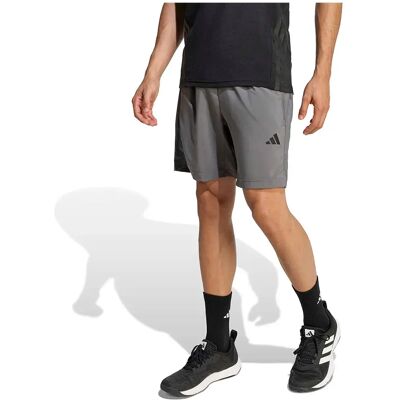 Adidas Short Workout Essentials Base Woven 5´´ Grey Five L - Publicité Adidas Short Workout Essentials Base Woven 5´´ Grey Five L - Publicité